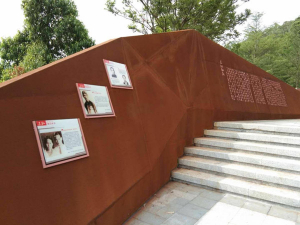云溪耐候钢挡土墙